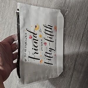 Nwt to my fabulous friend and her fifty fifth birthday make up bag